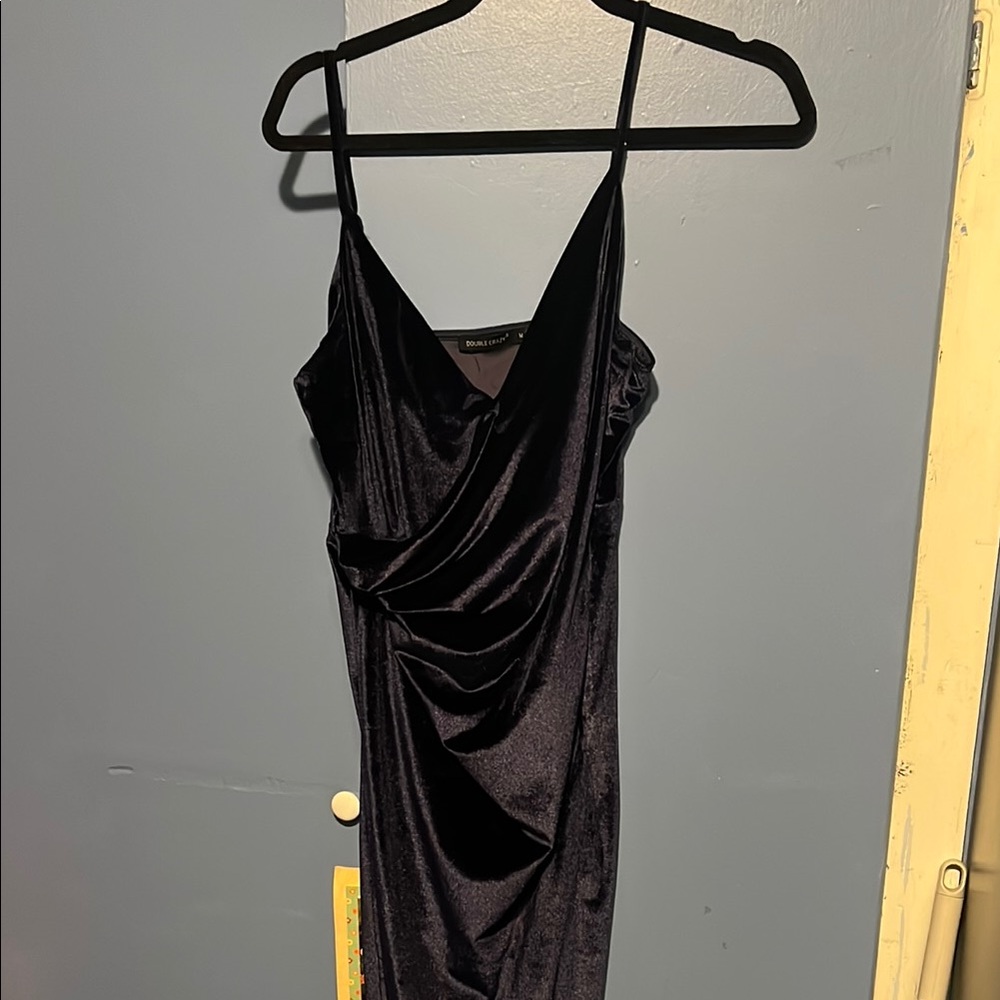 Elegant Black Velvet Dress